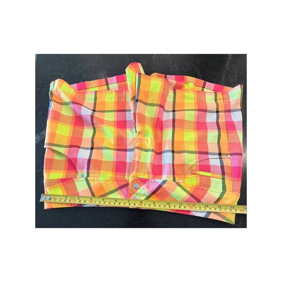 Slazenger Golf ladies Neon Plain pink and yellow shorts SZ 4 - Picture 8 of 10